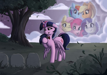 blonde_hair blue_body bodily_fluids crying detailed_background eyelashes feathered_wings feathers female feral flower group hair holding_flower holding_object horn multicolored_hair orange_body outside pink_body pink_hair plant pupils purple_body purple_hair quadruped shadow smile solo_focus tail tears thick_thighs three-quarter_view tombstone tree white_body wings yellow_body andelai friendship_is_magic hasbro my_little_pony mythology applejack_(mlp) fluttershy_(mlp) pinkie_pie_(mlp) rainbow_dash_(mlp) rarity_(mlp) twilight_sparkle_(mlp) equid equine mammal mythological_creature mythological_equine unicorn winged_unicorn absurd_res hi_res