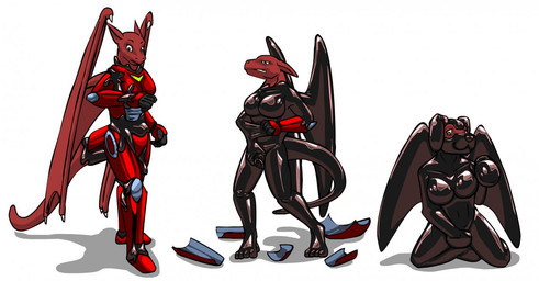 anthro armor base_one_layout basic_sequence breasts clothing female latex latex_clothing latex_skinsuit linear_sequence non-mammal_breasts one_row_layout simple_background skinsuit solo submissive submissive_anthro submissive_female tail three_frame_image three_frame_sequence tight_clothing transformation transformation_sequence white_background endium mythology setta_flamowitz dragon mythological_creature mythological_scalie scalie digital_media_(artwork) sequence story story_at_source story_in_description