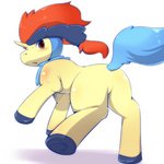 ambiguous_gender blush butt feral looking_at_viewer looking_back quadruped rear_view shadow simple_background solo standing tail white_background okunawa nintendo pokemon equid equine generation_5_pokemon keldeo keldeo_(ordinary_form) legendary_pokemon mammal pokemon_(species) 1:1 2012 low_res shaded