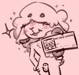 animal_genitalia anthro balls blush blush_lines fingers fluffy genitals holding_object hooved_fingers hooves male nude penis proud sheath small_penis smug solo bean0tastic beanie_(bean0tastic) bovid caprine mammal sheep tagme
