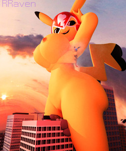 anthro anthrofied body_size_growth breasts buckteeth building city cleft_tail clothing cloud cosplay_pikachu_(costume) crowd female genitals group macro open_mouth size_transformation sky smile sun surprised tail teeth transformation vulva rareraven wo262_(modeler) nintendo pokemon cosplay_pikachu_(character) pikachu_libre eevee generation_1_pokemon pikachu pokemon_(species) 2019 3d_(artwork) 5:6 blender_(artwork) digital_media_(artwork) hi_res watermark