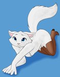 ass_up begging blue_eyes boots boots_only butt clothing crossed_arms female footwear footwear_only fur legwear looking_at_viewer mostly_nude shoes smile solo thigh_boots thigh_highs white_body white_fur dontfapgirl dreamworks puss_in_boots_(franchise) dulcinea_(puss_in_boots) domestic_cat felid feline felis mammal hi_res