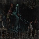 ambiguous_gender bone cage candelabra candle chain cloak clothing detailed_background feral group hat headgear headwear horror_(theme) semi-anthro skeleton skull standing surrealism teeth text plastiboo animated_skeleton domestic_cat felid feline felis humanoid mammal undead 1:1 english_text hi_res