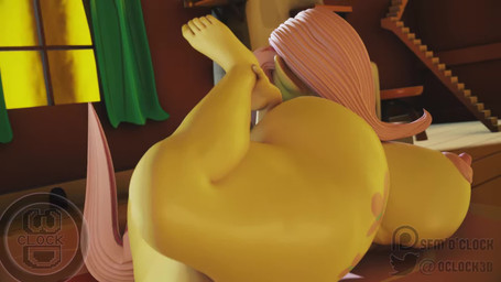 anthro areola big_breasts big_butt blue_eyes breasts butt facesitting female first_person_view genitals hair huge_breasts huge_butt looking_at_viewer looking_back lying nipples nude on_front pink_areola pink_hair pink_nipples sitting sitting_on_another sitting_on_viewer smile solo stretching thick_thighs vulva yellow_body sfmoclock friendship_is_magic hasbro my_little_pony fluttershy_(mlp) equid equine horse mammal pony 16:9 3d_(artwork) 3d_animation animated digital_media_(artwork) hi_res no_sound short_playtime video widescreen