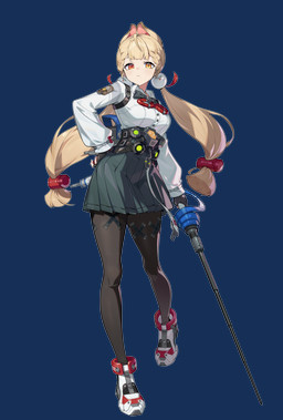 black_bottomwear black_clothing black_fingerless_gloves black_gloves black_handwear black_legwear black_pantyhose black_skirt blonde_hair bottomwear braided_hair breasts clothing female fingerless_gloves footwear gloves hair hand_on_hip handwear heterochromia holding_melee_weapon holding_object holding_sword holding_weapon inner_ear_fluff legwear long_hair long_sleeves looking_at_viewer medium_breasts melee_weapon orange_eyes pantyhose pleated_skirt shirt shoes simple_background skirt solo standing sword topwear transparent_background tuft twintails_(hairstyle) weapon white_clothing white_footwear white_shirt white_shoes white_topwear yellow_eyes unknown_artist mihoyo zenless_zone_zero alice_thymefield animal_humanoid humanoid lagomorph lagomorph_humanoid leporid_humanoid mammal mammal_humanoid rabbit_humanoid thiren absurd_res alpha_channel digital_drawing_(artwork) digital_media_(artwork) full-length_portrait hi_res official_art portrait
