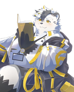 anthro belly blush book bottomwear clothing eyebrows fur male overweight reading shorts solo thick_eyebrows white_body white_fur yellow_eyes tianci233 tamacolle arctos_(tamacolle) bear mammal polar_bear ursine 4:5 hi_res