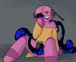 anthro back_tentacles blush genitals machine male masturbation penis solo tentacles dend rain_world videocult five_pebbles_(rain_world) humanoid iterator_(rain_world) robot absurd_res hi_res