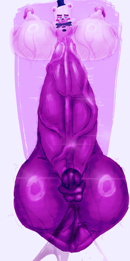 anthro balls big_balls big_butt big_penis blue_eyes bodily_fluids bow_tie butt clenched_teeth cum genital_fluids genitals glistening glistening_body huge_balls huge_butt huge_penis humanoid_genitalia humanoid_penis hyper hyper_balls hyper_genitalia hyper_penis leaking_cum male multicolored_body penis presenting presenting_penis purple_body scrotum_flap slightly_chubby solo spread_legs spreading sweat sweatdrop sweaty_balls sweaty_butt sweaty_face sweaty_genitalia sweaty_legs sweaty_thighs teeth thick_thighs throbbing throbbing_balls throbbing_penis two_tone_body vein veiny_penis lumiink helpy_(fnaf) bear digital_creature mammal absurd_res digital_drawing_(artwork) digital_media_(artwork) hi_res