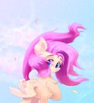 blue_eyes feathered_wings feathers female feral hair hooves long_hair looking_back pink_hair quadruped solo standing wings yellow_body yellow_feathers yellow_wings xbi friendship_is_magic hasbro my_little_pony mythology fluttershy_(mlp) equid equine mammal mythological_creature mythological_equine pegasus 2021 absurd_res hi_res