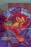 clothes_pile comfy cutaway diagram female fluffy fluffy_tail food lying solo tail text trash wrappings twosipsofbleach animal_humanoid canid canid_humanoid canine canine_humanoid fennec_humanoid fox_humanoid humanoid mammal mammal_humanoid 2021 2:3 absurd_res english_text hi_res