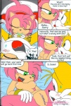 amy_rose anthro anthro_on_anthro breasts canid canine clitoris comic dialogue duo english_text eulipotyphlan fellatio female female_penetrated fox genitals hedgehog karate_akabon male male/female male_penetrating male_penetrating_female mammal miles_prower nipples nude oral oral_penetration penetration penile penis pink_body presenting presenting_pussy pussy sega sex sonic_the_hedgehog_(series) spread_legs spreading text