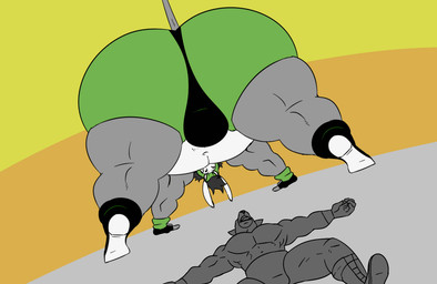 anthro balls biceps big_butt boots bulge butt butt_slam clothed clothing crouching duo facesitting fingerless_gloves footwear genitals gloves handwear male male/male mask mullet muscular muscular_anthro muscular_male overweight overweight_anthro overweight_male shoes simple_background sitting sitting_on_another sports_mask sportswear tea_bagging topless topless_male wrestler wrestling_briefs wrestling_mask wrestling_outfit reagan700 eddie_(reagan700) asinus canid canine donkey equid equine mammal animated animated_gif short_playtime