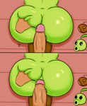 anal anal_penetration anus anus_focus big_butt big_penis butt butt_grab duo femboy genitals green_body hand_on_butt male male/male not_furry penetration penile penile_penetration penis penis_in_ass plant jonsc electronic_arts plants_vs._zombies popcap_games elemental_creature elemental_humanoid flora_fauna human humanoid mammal peashooter_(pvz) plant_humanoid hi_res