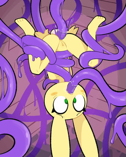 anal anal_penetration anthro big_ears bodily_fluids female fur genitals green_eyes oral oral_penetration penetration saliva saliva_on_tentacle sex solo suspended_via_tentacles suspension tentacle_around_leg tentacle_in_ass tentacle_in_mouth tentacle_penetration tentacle_sex tentacles upside_down vulva yellow_body yellow_fur fatalafterdark solita lagomorph leporid mammal rabbit 2026 digital_drawing_(artwork) digital_media_(artwork) english_description hi_res