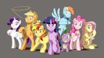 16:9 2016 applejack_(mlp) deaffinity deannart dragon equestria_girls equid equine feathered_wings feathers female feral fluttershy_(mlp) friendship_is_magic grey_background group hasbro hi_res horn horse lasso looking_at_viewer mammal mane_six_(mlp) my_little_pony mythological_creature mythological_equine mythological_scalie mythology pegasus pinkie_pie_(mlp) pony rainbow_dash_(mlp) rarity_(mlp) rope scalie simple_background spike_(mlp) sunset_shimmer_(eg) tail twilight_sparkle_(mlp) unicorn widescreen winged_unicorn wings