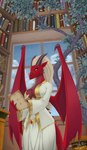 anthro breasts female solo 1jaz mythology dragon mythological_creature mythological_scalie scalie absurd_res hi_res