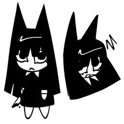 anthro bangs black_clothing black_ears black_hair blood blood_on_knife bodily_fluids clothed clothed_anthro clothed_female clothing eyelashes female female_anthro front_view hair holding_knife holding_object knife long_hair mouth_closed noseless simple_background solo standing white_background white_body wide_eyed xarop77 animal_crossing nintendo witchcat_(xarop77) domestic_cat felid feline felis mammal 1:1 2025 digital_drawing_(artwork) digital_media_(artwork) monochrome