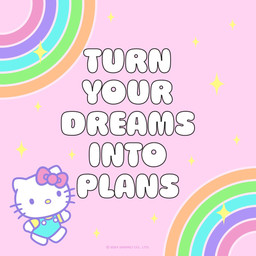 anthro chibi clothing female on_model overalls rainbow solo sparkles toony walking whiskers unknown_artist hello_kitty_(series) sanrio hello_kitty_(character) domestic_cat felid feline felis mammal 1:1 hi_res official_art