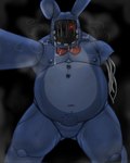 anthro areola belly big_belly blue_body blue_fur bodily_fluids bow_tie breath bulge butt butt_from_the_front drooling first_person_view fur machine male missing_arm moobs musk navel nipples on_top overweight overweight_anthro overweight_male pubes saliva solo submissive submissive_pov teeth thick_thighs anthony_milko five_nights_at_freddy's five_nights_at_freddy's_2 scottgames withered_bonnie_(fnaf) animatronic lagomorph leporid mammal rabbit robot 2023 digital_media_(artwork) hi_res