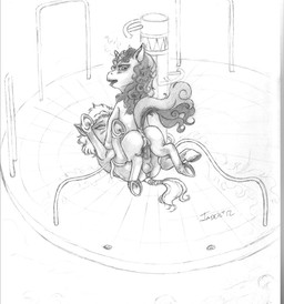 animal_genitalia animal_vulva anus balls bound cowgirl_position duo equine_genitalia equine_vulva erection female female_on_top female_penetrated feral feral_on_feral from_front_position genitals horn looking_back magic male male/female male_on_bottom male_penetrating male_penetrating_female nude on_bottom on_top open_mouth penetration penile penile_penetration penis penis_in_vagina puffy_anus sex simple_background straddling tail tail_wraps tongue tongue_out vaginal vaginal_penetration vulva white_background wraps young young_feral jader friendship_is_magic hasbro my_little_pony mythology sweetie_belle_(mlp) american_bison bison bovid bovine equid equine mammal mythological_creature mythological_equine unicorn 2012 greyscale hi_res monochrome signature sketch