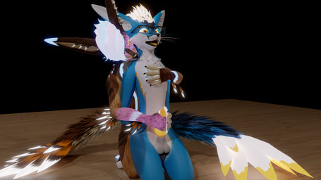anthro bite bodily_fluids breath cum duo eyewear feathered_tail feathers genital_fluids genitals glasses glowing glowing_body glowing_cum glowing_eyes glowing_feathers glowing_genitalia glowing_hair glowing_markings glowing_penis hair holding_penis male male/male markings masturbation neck_bite panting penis tail unusual_bodily_fluids unusual_cum unusual_genital_fluids sinfulcrho ezra_sinclair tyler_(sinfulcrho) rexouium 16:9 3d_(artwork) 4k absurd_res digital_media_(artwork) hi_res huge_filesize widescreen
