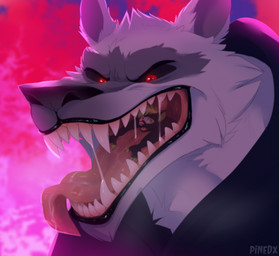 anthro black_body black_clothing black_fur bodily_fluids cheek_tuft chin_tuft claws clothing extreme_size_difference facial_markings facial_tuft fangs fire fire_background fluffy fluffy_ears fur fuzzy grey_body grey_fur gums gums_(mouth) head_markings head_tuft heterochromia imminent_vore in_mouth inside_mouth larger_anthro larger_male larger_pred looking_back male male/male male_pred markings mask_(marking) micro narrowed_eyes neck_tuft nervous nude open_mouth questionable_consent red_eyes saliva saliva_string scary sharp_teeth size_difference smaller_anthro smaller_male teeth tongue tongue_out tuft uvula vore willing_pred pinedx dreamworks puss_in_boots_(franchise) death_(puss_in_boots) renki canid canine canis mammal procyonid raccoon wolf 2025 hi_res signature