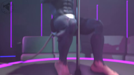 anthro anus balls brown_hair butt collar dancing fur genitals grey_body grey_fur hair looking_at_viewer male muscular muscular_anthro muscular_male music nightclub nude penis pole pole_dancing purple_eyes solo stripper stripper_pole ratwithashotgun sound_warning petruz_(modeler) rat_(petruz) mammal murid murine rat rodent 16:9 2025 3d_(artwork) 3d_animation animated digital_media_(artwork) hi_res long_playtime sound source_filmmaker_(artwork) webm widescreen