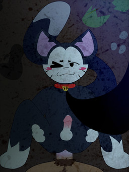 anthro big_penis cat_tail collar dominant dominant_male duo femboy genitals male male/male night overweight penis public public_sex sex didiuwuw brawl_stars supercell_(company) kit_(brawl_stars) 3:4 hi_res