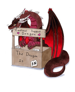 bite booth chest_gem emotional_support_animal gem horn male membrane_(anatomy) membranous_wings red_body scales sign simple_background solo text white_background wings tierafoxglove mythology dragon mythological_creature mythological_scalie scalie english_text hi_res