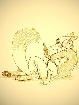 anthro blush cellphone clothed clothing cuddling drunk duo electronics female fur hug male paws phone simple_background sleeping substance_intoxication asyuka1230 disney zootopia judy_hopps nick_wilde canid canine fox lagomorph leporid mammal rabbit red_fox true_fox 3:4 hi_res