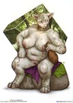 anthro areola belly_nipples biped blue_eyes breasts cigarette cigarette_in_mouth female female_anthro genitals hairless mottled mottled_body mottled_skin nipples nude nude_anthro nude_female object_in_mouth overweight overweight_anthro overweight_female paws pink_areola pink_nipples pink_nose pink_vulva rock sitting solo vulva white_body white_skin the_gentle_giant dungeons_and_dragons hasbro wizards_of_the_coast nori_storr_kottr domestic_cat felid feline felis hairless_cat mammal sphynx_(cat) tabaxi 2025 absurd_res digital_media_(artwork) hi_res