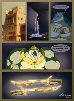 anthro big_muscles building dialogue glowing glowing_sword glowing_weapon green_body green_scales headdress huge_muscles male melee_weapon multicolored_body multicolored_scales muscular scales solo speech_bubble sword teleportation text two_tone_body two_tone_scales weapon xxsparcoxx sobek sobek_(xxsparcoxx) crocodile crocodilian deity reptile scalie 2020 comic digital_media_(artwork) english_text hi_res
