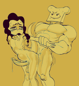 abdominal_bulge abs anal anthro biceps bread buffed deep_penetration dominant dominant_male duo food for_a_head genitals male male/male muscular muscular_anthro muscular_male nude nude_male pecs penetration penis sex simple_background size_difference standing standing_sex submissive submissive_male yellow_background zack_main daniel_khlebushkin melonix animal_humanoid humanoid lizard_humanoid lizardman object_head reptile reptile_humanoid scalie scalie_humanoid hi_res sketch