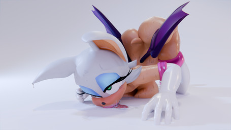 after_sex ahegao anthro aroused ass_up bat_wings big_breasts big_butt blush bodily_fluids breast_squish breasts butt clothed clothing cum drooling eye_roll eyeshadow face_focus female fur genital_fluids handwear huge_butt legwear licking_cum licking_floor licking_sweat lips lipstick looking_pleasured lying makeup membrane_(anatomy) membranous_wings musk nude nude_anthro on_front open_mouth saliva saliva_on_tongue saliva_string simple_background solo squish sweat sweatdrop tail tan_body thick_thighs tongue tongue_out white_background white_body white_fur wide_hips wings tgtf234 nottanj_(modeler) idw_publishing sega sonic_the_hedgehog_(comics) sonic_the_hedgehog_(idw) sonic_the_hedgehog_(series) rouge_the_bat bat mammal 16:9 2026 3d_(artwork) 4k absurd_res blender_(artwork) digital_media_(artwork) hi_res widescreen