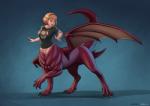 accessory bat_wings blonde_hair bottomless breasts clothed clothing female hair hair_accessory hairband membrane_(anatomy) membranous_wings solo tail wings dotoro_(artist) mythology dragon dragon_taur mythological_creature mythological_scalie scalie taur 2019 hi_res