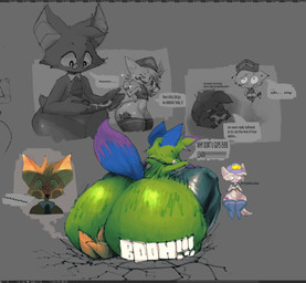 anthro big_butt bird's-eye_view blue_clothing blue_hat blue_headwear blue_legwear blue_thigh_highs blue_topwear blush butt butt_crush butt_slam clothing cracked_ground crush dialogue facesitting food fur group gun hat headgear headwear high-angle_view holding_food holding_object holding_pizza huge_butt huge_hips latex latex_clothing latex_legwear legwear looking_at_another looking_down looking_down_at_object looking_up looking_up_at_another male multicolored_body multicolored_fur onomatopoeia pizza pizza_slice police police_hat police_uniform ranged_weapon shadow sitting_on_another sound_effects sparkles speech_bubble text thigh_highs topwear trio uniform weapon wide_hips userpagani boy_kisser_(meme) chikn_nuggit don't_touch_my_pizza_(meme) nyanwolf kevin_(nyanwolf) officer_boykisser_(junoandmaxx) onyn_ring_(chikn_nuggit) silly_cat_(mauzymice) bat canid canine canis domestic_cat eastern_red_bat felid feline felis mammal wolf 2025 colored digital_drawing_(artwork) digital_media_(artwork) english_text meme monochrome shaded sketch