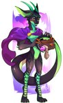 4_toes 5_fingers anthro cape claws clothed clothing feet fingers green_eyes male smile tail toes pacevanrign mythology dragon mythological_creature mythological_scalie scalie wingless_dragon 2022 absurd_res digital_media_(artwork) hi_res