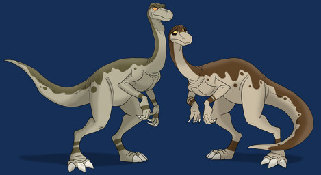brown_body claws duo feral male orange_sclera simple_background tail toe_claws transparent_background yellow_sclera revheadarts don_bluth the_land_before_time universal_studios ozzy_(the_land_before_time) strut_(the_land_before_time) dinosaur ornithomimid ornithomimosaur prehistoric_species reptile saurischian scalie struthiomimus theropod absurd_res alpha_channel hi_res brother_(lore) brothers_(lore) sibling_(lore)