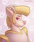 anthro facial_hair heart_nose heart_symbol male pompadour sideburns solo cocaine_(artist) conditional_dnp bucky_the_angel angel deer mammal 4:5 hi_res portrait