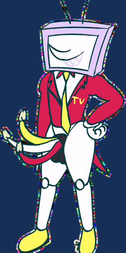 animal_genitalia antenna_wire antennae_(anatomy) anthro balls bottomless bottomless_male clothed clothing dress_shoes electronics eyeless for_a_head genitals long_nose machine male multi_genitalia multi_penis necktie penis red_clothing red_suit screen screen_face sharp_teeth sheath solo suit suit_jacket teeth television toony unusual_face yellow_necktie m-a-dragon deltarune undertale_(series) tenna_(deltarune) animate_inanimate darkner humanoid monitor_head object_head robot robot_anthro screen_head tv_head absurd_res flat_colors hi_res
