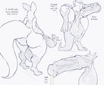 animal_genitalia animal_penis anthro balls big_balls biped bodily_fluids cum equine_genitalia equine_penis erection genital_fluids genitals huge_balls male multiple_poses penis pose raised_leg solo standing text itisd9 dimitry_(itisd) 2024 english_text hi_res monochrome sketch