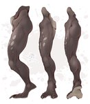 2_toes ambiguous_gender anthro claws digitigrade feet leg_focus paws solo toe_claws toes kredri bioware electronic_arts mass_effect alien turian hi_res model_sheet