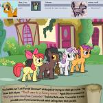 1:1 apple_bloom_(mlp) bitterplaguerat cutie_mark_crusaders_(mlp) detailed_background dialogue earth_pony english_text equid equine female feral friendship_is_magic group hasbro horn horse loki_(bitterplaguerat) male mammal my_little_pony mythological_creature mythological_equine mythology pegasus pony scootaloo_(mlp) sweetie_belle_(mlp) talking_feral text unicorn wings