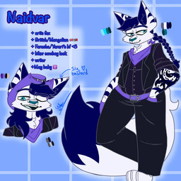 anthro clothing cowboy cowboy_hat hat headgear headwear holidays male redesign solo yarart naidvar arctic_fox canid canine fox mammal true_fox 1:1 model_sheet