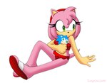 anthro bikini clothing female food footwear midriff popsicle red_bikini red_clothing red_swimwear ruffled_bikini sandals shoes simple_background solo sonic_popsicle swimwear two-piece_swimsuit omegasunburst popsicle_(brand) sega sonic_the_hedgehog_(series) amy_rose sonic_the_hedgehog eulipotyphlan hedgehog mammal hi_res