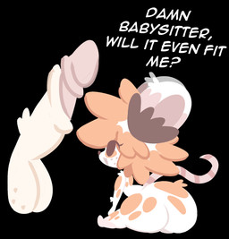 anthro arm_tuft balls big_butt big_penis black_background butt disembodied_penis dominant dominant_young duo ear_tuft eyelashes foreskin freckled_balls freckled_face freckles fur genitals hair huge_butt huge_thighs long_eyelashes looking_at_genitalia looking_at_penis male male/male markings multicolored_body multicolored_hair orange_body orange_fur orange_hair penis shota simple_background size_difference solo_focus spots spotted_arms spotted_back spotted_body spotted_butt spotted_fur spotted_legs spotted_thighs tail text thick_thighs tuft white_body white_fur white_hair young young_anthro julylafearata merry_noel mammal mouse murid murine rodent english_text hi_res