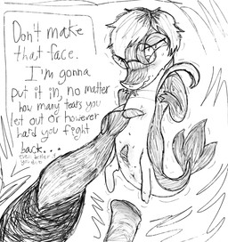 andromorph animal_genitalia animal_penis anthro anthro_on_feral anthrofied bestiality big_clitoris bodily_fluids clitoris duo equine_genitalia equine_penis eyewear female feral forced forked_tongue frown genital_fluids genitals glasses hair holding_feral humanoid_genitalia humanoid_vulva imminent_sex intersex mostly_offscreen_character penis precum rape scared sex shaking simple_background size_difference sweat sweatdrop tears text threatening tongue tongue_out vaginal_fluids vulva wearing_glasses young young_feral alienbeepoontang nintendo pokemon arthropod generation_5_pokemon pokemon_(species) scalie scolipede snivy digital_drawing_(artwork) digital_media_(artwork) english_text hi_res monochrome trans_(lore) trans_man_(lore) trans_woman_(lore)