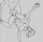 abdominal_bulge age_difference animal_genitalia anthro canine_genitalia duo ears_back from_front_position genitals knot legs_up looking_pleasured lying male male/male male_penetrated male_penetrating missionary_position on_back penetration pivoted_ears sex simple_background spread_legs spreading young younger_penetrated wolfyalex96 canid canine canis mammal animated short_playtime sketch