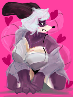 anthro big_breasts big_butt bra breasts butt clothing crawling fangs female heart_symbol huge_breasts looking_at_viewer mature_anthro mature_female overweight overweight_anthro overweight_female solo suggestive suggestive_look suggestive_pose tail teeth thick_thighs translucent translucent_clothing underwear wide_hips jisband atlyss sally_(atlyss) american_opossum mammal marsupial absurd_res digital_media_(artwork) hi_res