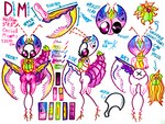 antennae_(anatomy) anthro big_butt big_eyes big_tail butt claws femboy horn male mask pink_body plant_clothing solo stick_calves tail text thick_thighs thin_calves wide_hips pervnamedregazz hollow_knight team_cherry deserted_mantis_(regazz) fan_character arthropod flower_mantis insect mantis orchid_mantis absurd_res english_text hi_res traditional_media_(artwork)